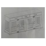 Dog Crate with Installation Manual - Sold As Is  - Retail: $145
