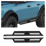 Ford Bronco Running Boards - Black Powder Coated Side Steps - Retail: $199