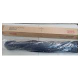 11ft Dark Blue Outdoor Market Patio Table Umbrella - Missing Lower Post - Retail: $89