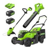 Greenworks 24V PowerAll Lawn Care Combo Kit - Sold As Is  - Retail: $399