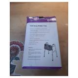 DMI Walker Tray  Rollator Tray  Mobility and Walker Accessory Tray Table Fits Most Standard Walkers  Folding with Two Cup Holders and Tool Free Assembly  16 x 11.8