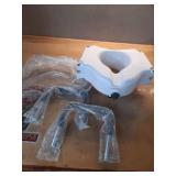 Bath SafetyRaised Toilet Seat Product Description: Elev.Toilet Seat w/ RemArms,RTL,1 EA