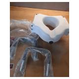 Bath SafetyRaised Toilet Seat Product Description: Elev.Toilet Seat w/ RemArms,RTL,1 EA