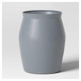 Speckled Composite Indoor Outdoor Planter Pot 16\"x16\"x20\" Charcoal Gray - Threshold