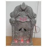 16\" Light and Sound Ghost Tombstone Halloween Decorative Prop: Hyde & EEK! Boutique, Indoor/Outdoor, 3 AA Batteries Included (MISSING GHOST)