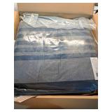 Nautica | Rendon Collection Set-100% Cotton Cozy & Soft  Durable & Breathable Striped Comforter with Matching Shams  Twin  Charcoal - Retail: $100