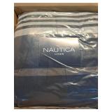 Nautica | Rendon Collection Set-100% Cotton Cozy & Soft  Durable & Breathable Striped Comforter with Matching Shams  Twin  Charcoal - Retail: $100