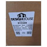 Design House 613349 Brookings Fully Assembled Shaker Style Tall Wall Kitchen Cabinet 15x24x12  White - Retail: $200