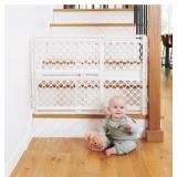 Toddleroo by North States 2-in-1 Supergate Secure Plastic Gate - White