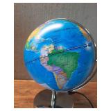 VEVOR Rotating World Globe with Stand, 13 in/330.2 mm, Educational Geographic Globe with Precise Time Zone ABS Material, 720Â° Spinning Globe for Kids Children Learning Classroom Geography Education