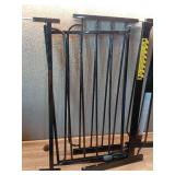 Regalo Extra Wide Easy Step Metal Walk Through Baby Gate - Black - Retail: $40