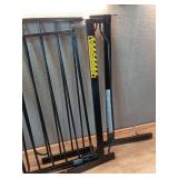 Regalo Extra Wide Easy Step Metal Walk Through Baby Gate - Black - Retail: $40