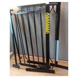 Regalo Extra Wide Easy Step Metal Walk Through Baby Gate - Black - Retail: $40