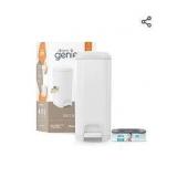 Diaper Genie Select Pail is Made of Durable Stainless Steel and Includes 1 Starter Square Refill That can Hold up to 165 Newborn-Sized Diapers.