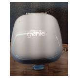 Diaper Genie Select Pail is Made of Durable Stainless Steel and Includes 1 Starter Square Refill That can Hold up to 165 Newborn-Sized Diapers.