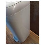 Diaper Genie Select Pail is Made of Durable Stainless Steel and Includes 1 Starter Square Refill That can Hold up to 165 Newborn-Sized Diapers.