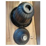 Arcadia Garden Products 13x15  Traditional Plastic Urn Planter  Black