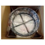 Sylvain 15.5  Metal LED Semi-Flush Mount  Oil Rubbed Bronze/Brass Gold - Retail: $160