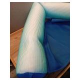 Big Joe Noodle Sling No Inflation Needed Pool Seat with Armrests  Fade Aqua Double Sided Mesh  Quick Draining Fabric 3 feet - Retail: $55