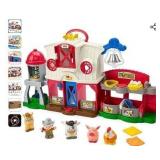 Fisher-Price Little People Toddler Learning Toy Caring for Animals Farm Playset with Smart Stages for Pretend Play Kids Ages 1+ Years - Retail: $46