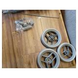 Badger Basket Trek 3-Wheel Folding Twin Doll Jogging Stroller