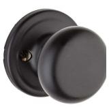 Kwikset 788H Hancock Reversible Non-Turning One-Sided Dummy Door Knob - Black, 3 Pack