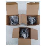 Kwikset 788H Hancock Reversible Non-Turning One-Sided Dummy Door Knob - Black, 3 Pack