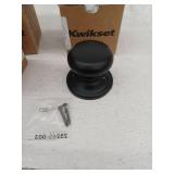 Kwikset 788H Hancock Reversible Non-Turning One-Sided Dummy Door Knob - Black, 3 Pack