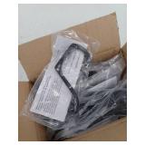 Liberty 3 W in. Heavy Duty Coat And Hat Hook - Flat Black - 10 Pack
