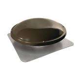 144 sq. in. NFA Galvanized Dome Roof Louver Static Vent in Weathered Wood