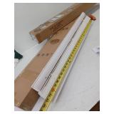 White Cordless Faux Wood Window Blinds