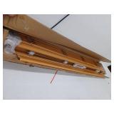 Chestnut Cordless Premium Faux Wood Blinds. 45x64