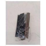 Sliding Glass Door Handle Set  Clamp Style  Surface Mount  Aluminum  Black  1 Set