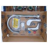 T And S Brass B-2866-05-Fc15 1.4 GPM 8  Concealed Deck Mounted Lavatory Faucet - Chrome