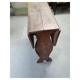 Solid Wood Drop Leaf Table with Turned Legs