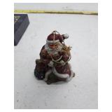 Susan Winget Folk Old Glory Folk Art Santa Christmas ornament