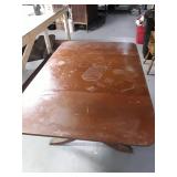 Duncan Phyfe Style Drop Leaf Dining Table, rough but could be refinished