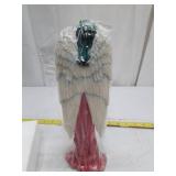 Decorative Angel Figurine with Detailed Wings and Colorful Dress
