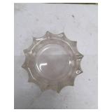 Vintage Frosted Glass Ashtray