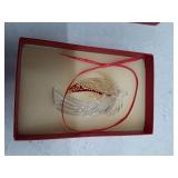 Gorham Crystal Angel Christmas Ornament