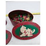Vintage Christmas Cat Gift Boxes Set