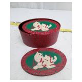 Vintage Christmas Cat Gift Boxes Set
