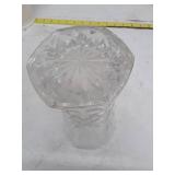 Vintage Cut Crystal Glass Vase