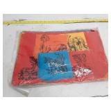 Vintage Screen Print Art with Animal Designs