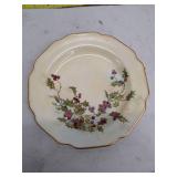 Vintage Holly Berry Christmas Plates with Gold Trim