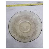 Vintage Depression Glass Serving Bowl