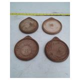 Handcrafted Celestial Clay Wall Medallions