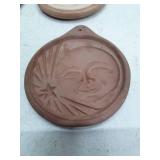 Handcrafted Celestial Clay Wall Medallions