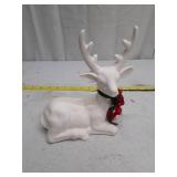 Vintage Ceramic Christmas Reindeer Decoration