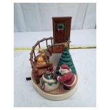 Vintage Christmas Scene Music Box